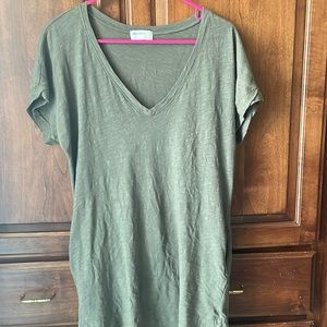 Green shirt dress